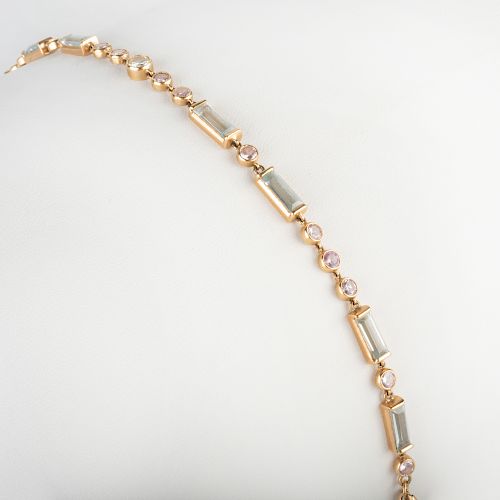 Arlene Altman 14k Gold, Diamond and Semi Precious Stone Bracelet
