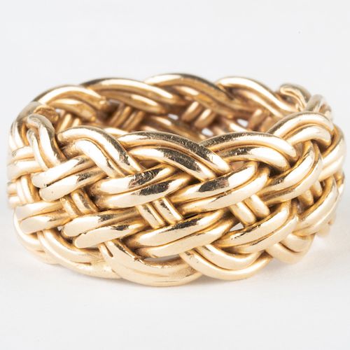 14k Gold Braided Gold Ring