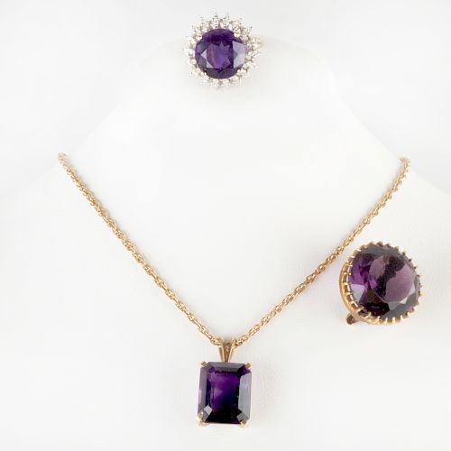 Group of Amethyst Jewelry