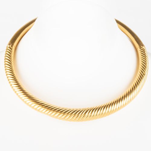 Iilas Lalalounis 18k Gold Choker Necklace