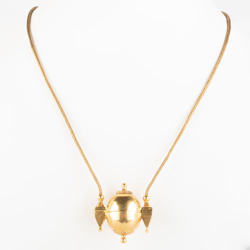 18k Gold Stash Pendant Necklace