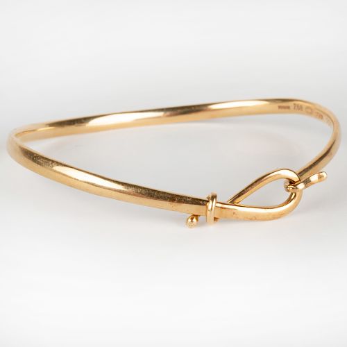 Georg Jensen 18k Gold Bangle Bracelet