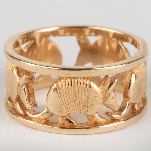 James Avery 14k Gold Armadillo Ring