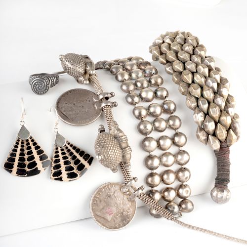 Miscellaneous Group of Silver Jewelry
