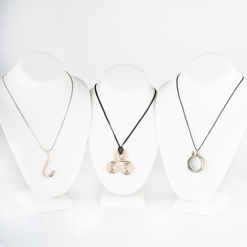 Group of Three MIscellaneous Pendant Necklaces