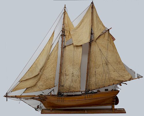 Antique 19th C. Builders Model Boat