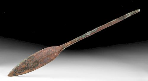 Ancient Inuit / Aleut Copper Spear Head
