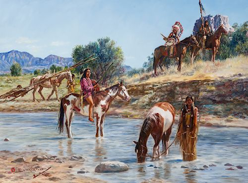 Hubert Wackermann | Cheyenne Moving Camp