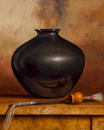 Loran Speck | Indian Pottery with Rattle