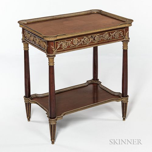 Louis XVI-style Ormolu-mounted Mahogany Table a Ecrire