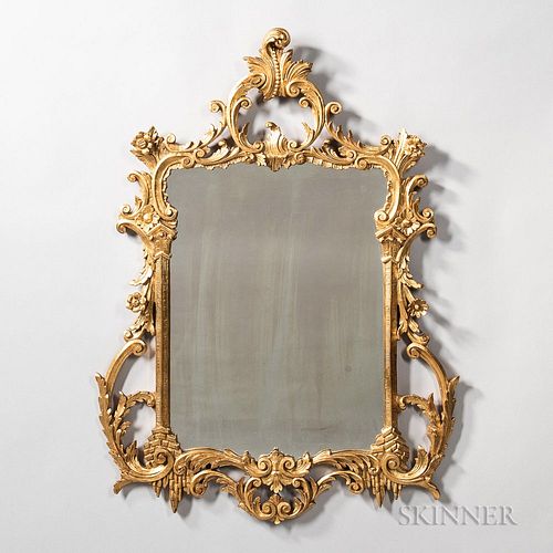 Rococo Revival Carved Giltwood Mirror