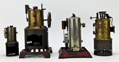 4PC Weeden and Empire Upright Steam Engines
