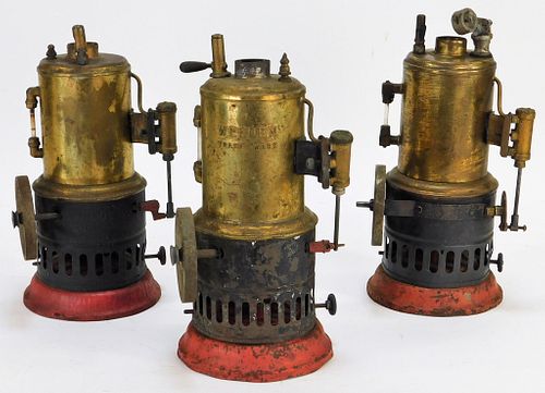 3 Weeden Antique No. 20 Steam Engines