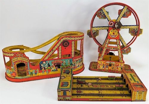 3PC J. Chein and Henry Katz Tin Carnival Group