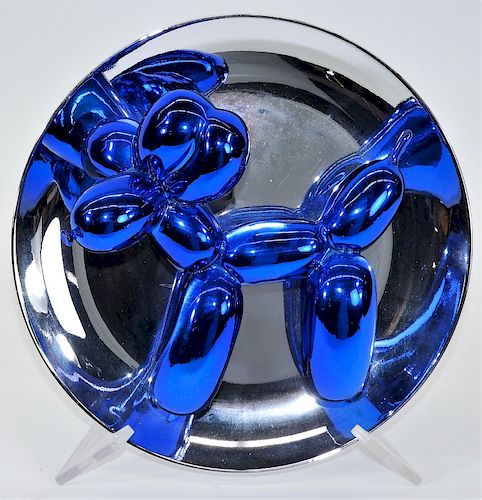 Jeff Koons Balloon Dog Blue Porcelain Sculpture