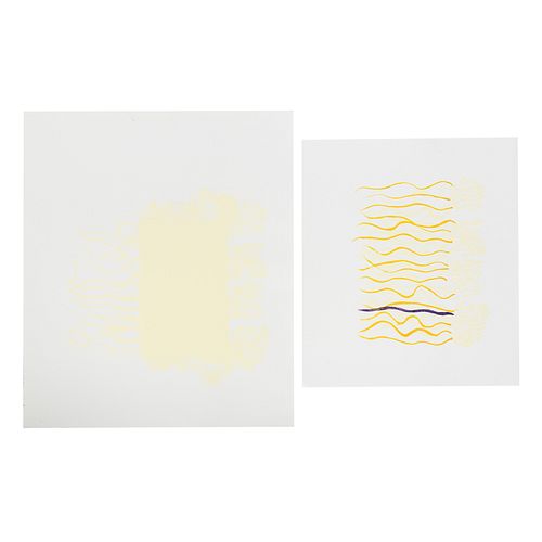 EJ Montgomery. Two Abstract Works on Paper