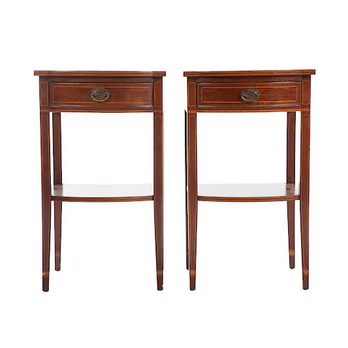Pair Of Federal Style Mahogany Night Stands