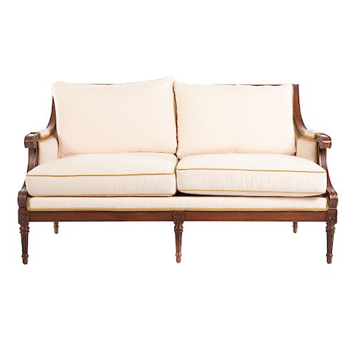 Ethan Allen Louis XVI Style Upholstered Sofa