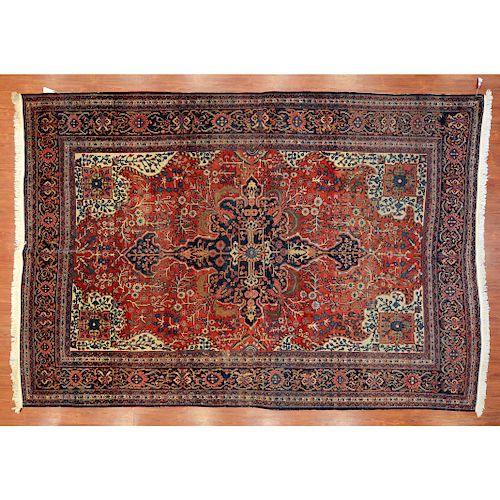 Antique Fereghan Sarouk Carpet, Persia, 8.7 x 12.4