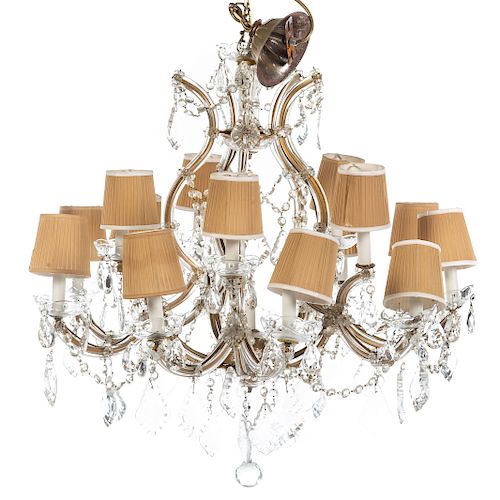 Continental Style 15 Light Crystal Chandelier