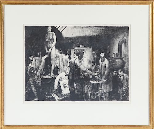 George Bellows "The Life Class" Lithograph