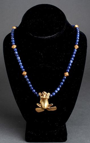 Pre-Columbian Style Animal Pendant Necklace 