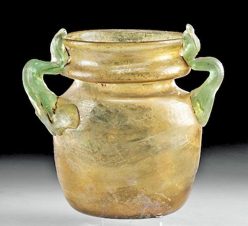 Gorgeous Roman Glass Amphora, ex-Christie's