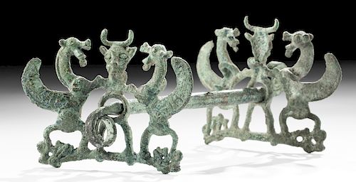 Luristan Bronze Horse Bit with Master of Animals