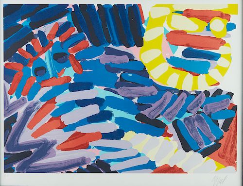 Karel Appel "Resting in Colors" Lithograph