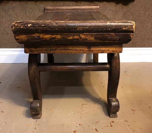Chinese Wood Carved Bench