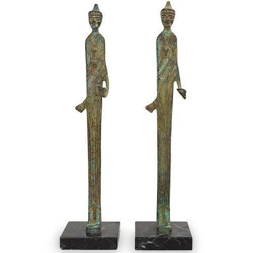 Bronze Etruscan Reproduction Statues