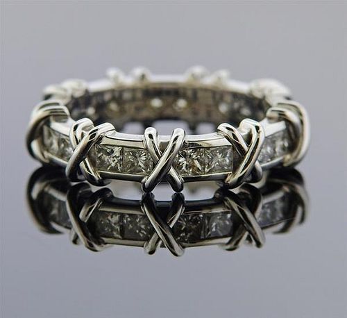 Platinum Diamond Wedding Band Ring 