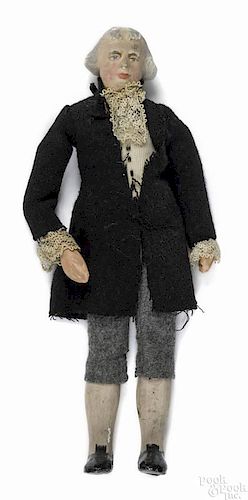 Composition George Washington doll, 19th c., 10 1/4'' h.