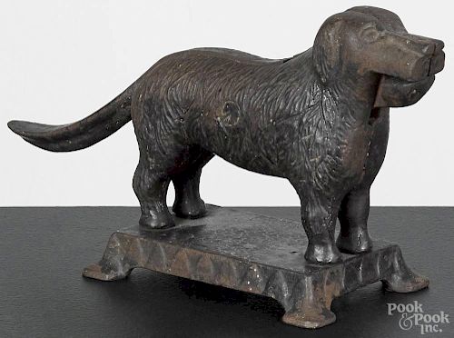 L. A. Althoff cast iron dog nutcracker, 19th c., 5 1/2'' h.