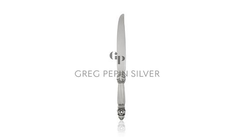 Vintage Georg Jensen Acorn All-Silver Cake Knife 346