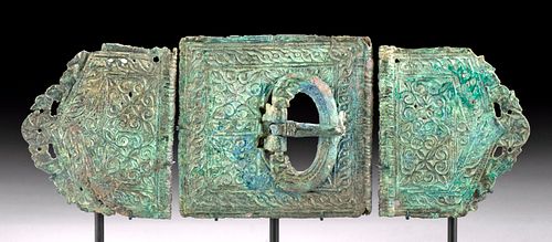 Stunning Byzantine Bronze Belt Buckle (3 pcs)