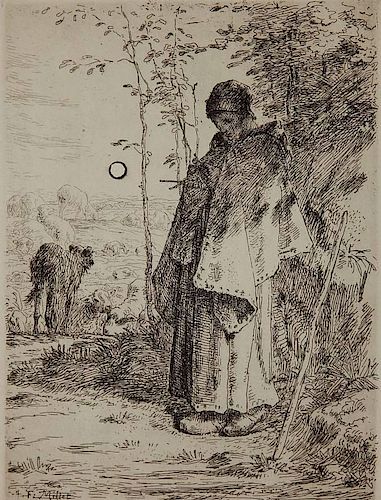 Jean Francois Millet etching