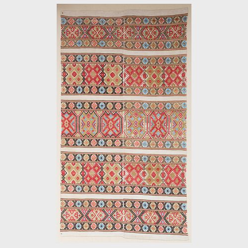Large Swedish KrabbasnÃ¤r Woven Fabric Bridal Bed Cover