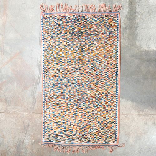 Modern Multicolored High Pile Rug, possibly Scandinavian