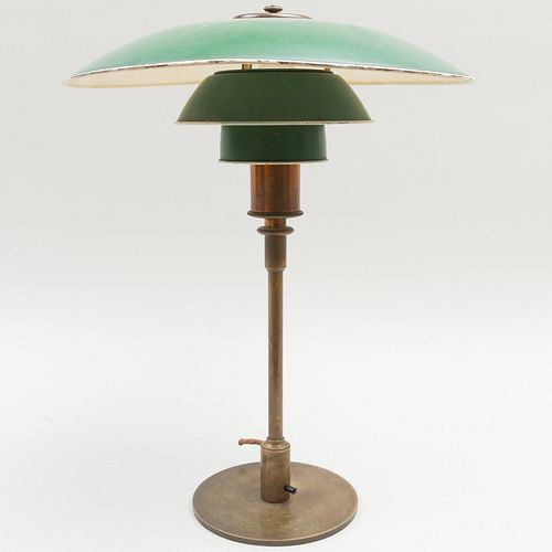 Poul Henningsen Brass and Enamel 'PH 4/3' Table Lamp
