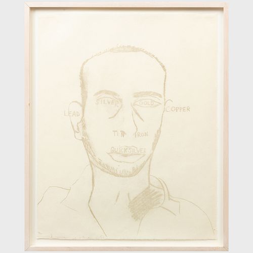 Francesco Clemente (b. 1952): Self-Portrait