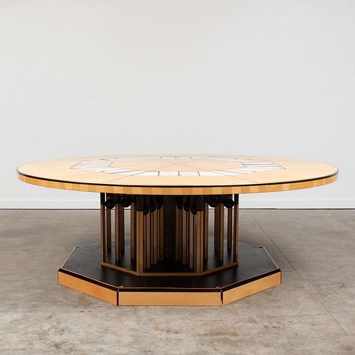 Raoul Parra Designed Birch, Stingray and Composition Inlaid Conference Table, by Joe Marmol