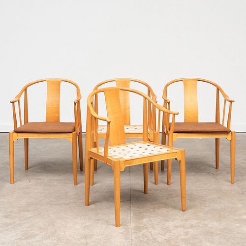 Hans J. Wegner Four Cherry 'Chinese' Chairs