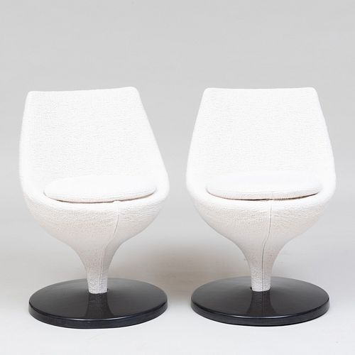 Pierre Guariche Boucle and Resin 'Polaris' Chairs, for Meurop