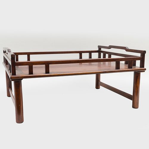 Chinese Hardwood Galleried Tray