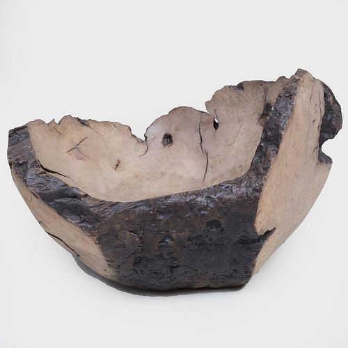 Carved Wood Root Bowl