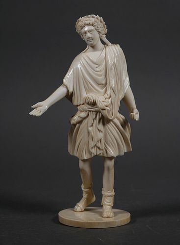 Old Continental Ivory Caesar Statue