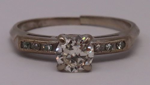 JEWELRY. 0.50ct Round Brilliant Cut Diamond Ring.