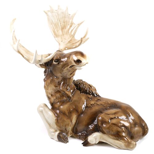 17" Hutschenreuther Figure of a Moose