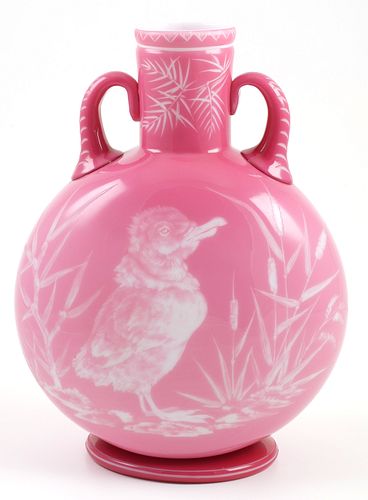 STEVENS & WILLIAMS Victorian Glass Vase